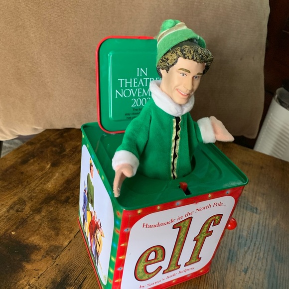 Elf The Movie Promo Jack In Box Toy Will Ferrell 2003 Rare Collectors Christmas - Picture 9 of 9